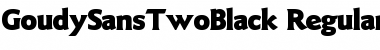 GoudySansTwoBlack Font