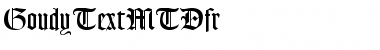 GoudyTextMTDfr Font