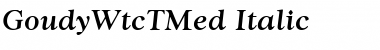 GoudyWtcTMed Italic Font