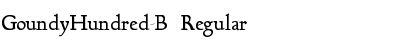 GoundyHundred-B Regular Font