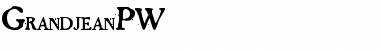 Download GrandjeanPW Font Download GrandjeanPW Font