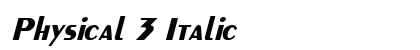Physical 3 Italic preview