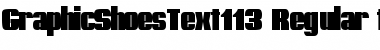 GraphicShoesText113 Regular Font