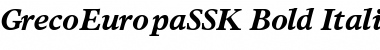 GrecoEuropaSSK Font