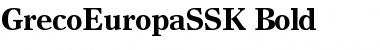 GrecoEuropaSSK Font