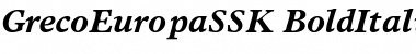 GrecoEuropaSSK Font