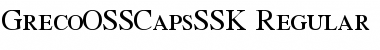 GrecoOSSCapsSSK Font