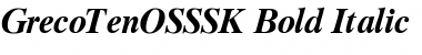 Download GrecoTenOSSSK Font