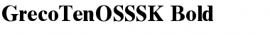 GrecoTenOSSSK Bold Font