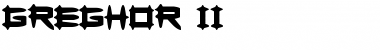 Greghor II Regular Font