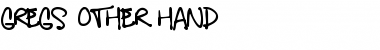Gregs Other Hand Font