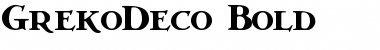 GrekoDeco Font