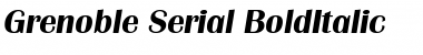 Grenoble-Serial Font
