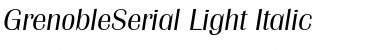 GrenobleSerial-Light Font