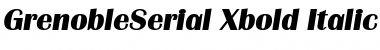 GrenobleSerial-Xbold Font