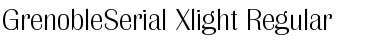 GrenobleSerial-Xlight Regular Font