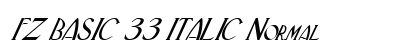 FZ BASIC 33 ITALIC Normal preview