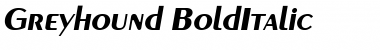 Greyhound BoldItalic Font