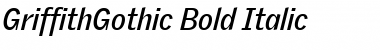 GriffithGothic Bold Italic Font