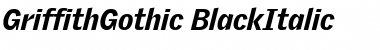 GriffithGothic Italic Font
