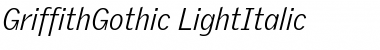 GriffithGothic Italic Font