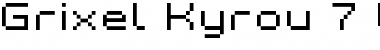 Download Grixel Kyrou 7 Wide Xtnd Font