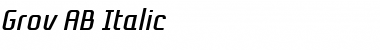Grov AB Italic Font Grov AB Italic Font
