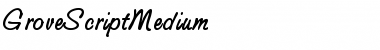 GroveScriptMedium Font