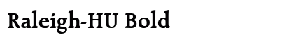Raleigh-HU Bold preview