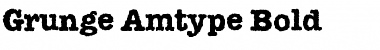 Grunge Amtype Bold Font