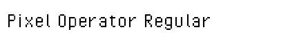 Pixel Operator Regular Preview