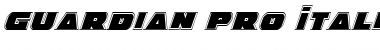 Guardian Pro Italic Font