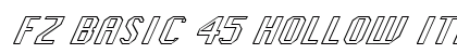 FZ BASIC 45 HOLLOW ITALIC Normal preview