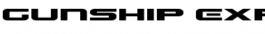 Gunship Expanded Font