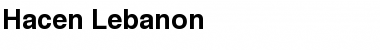 Hacen Lebanon Font