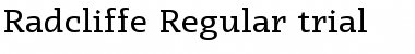 Radcliffe Display Regular Font