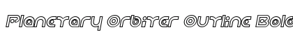 Planetary Orbiter Outline Bold Italic preview