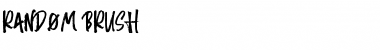 Download Random Brush Font