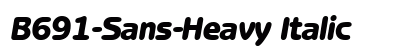 B691-Sans-Heavy Italic