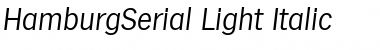 HamburgSerial-Light Font