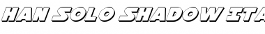 Han Solo Shadow Italic Font