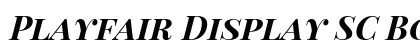 Playfair Display SC Bold Italic preview