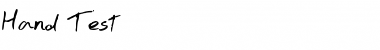 Download Hand Test Font Download Hand Test Font