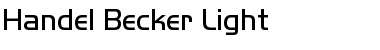 Handel Becker Light Regular Font