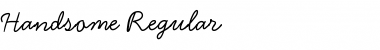 Handsome Regular Font Handsome Regular Font