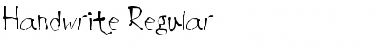 Handwrite Regular Font