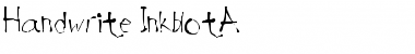 Handwrite InkblotA Font