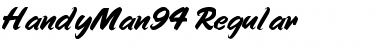 HandyMan94 Regular Font