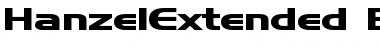 HanzelExtended Bold Font