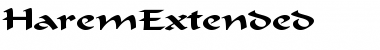 HaremExtended Font